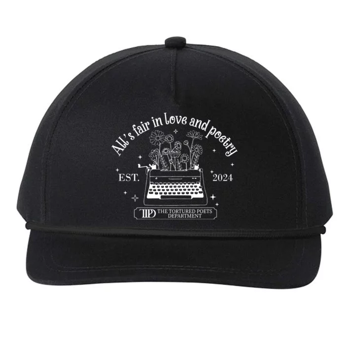 Alls Fair In Love Poetry The Tortured Funny Poets Department Snapback Five-Panel Rope Hat