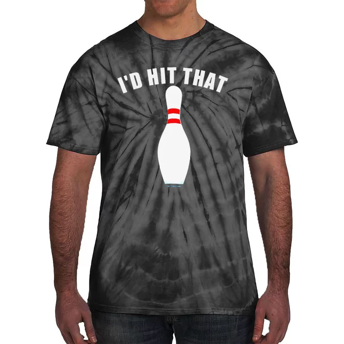 Affordable Funny Id Hit That Novelty Gift Idea Bowling Pin Tie-Dye T-Shirt