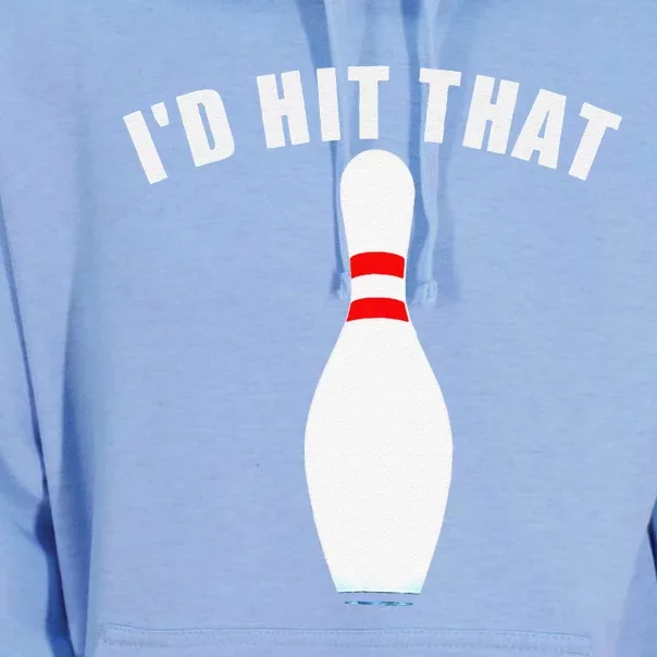 Affordable Funny Id Hit That Novelty Gift Idea Bowling Pin Unisex Surf Hoodie