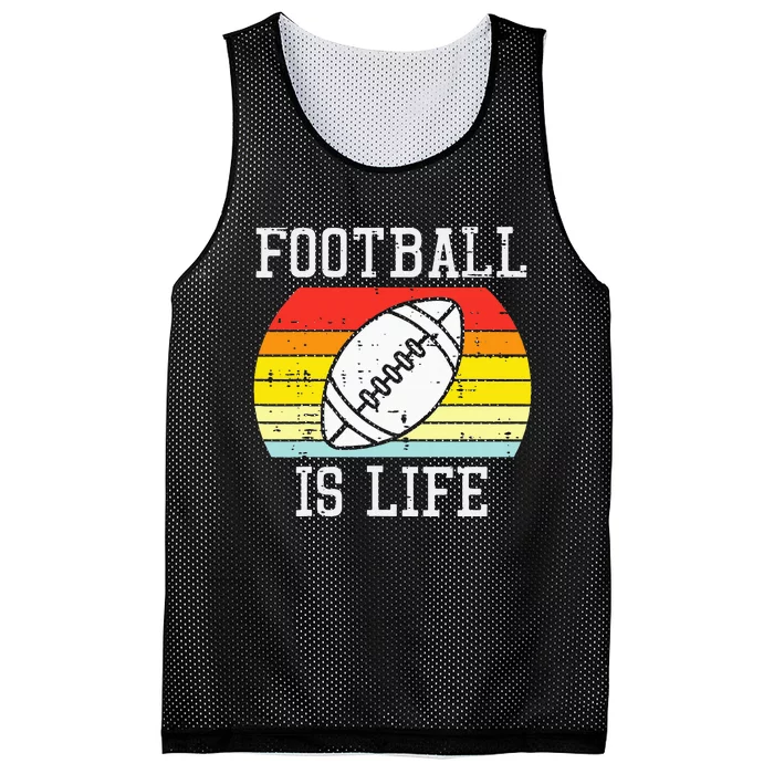 American Football Is Life Sunset Retro Sports Mesh Reversible Basketball Jersey Tank