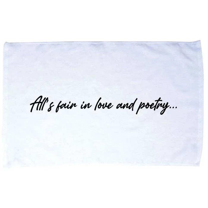 AllS Fair In Love And Poetry Microfiber Hand Towel