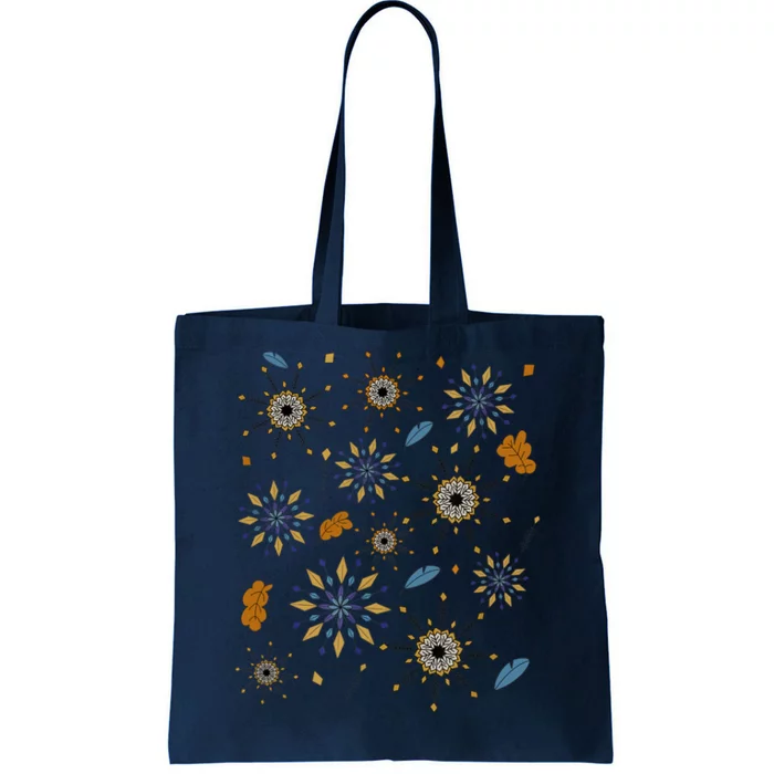 Autumn Fall Inspired Design Falling Leaves Nature Bird Tote Bag