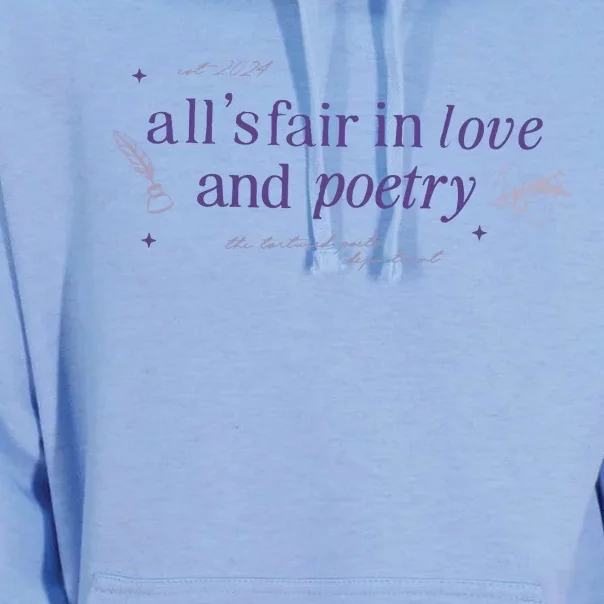 AllS Fair In Love And Poets Unisex Surf Hoodie