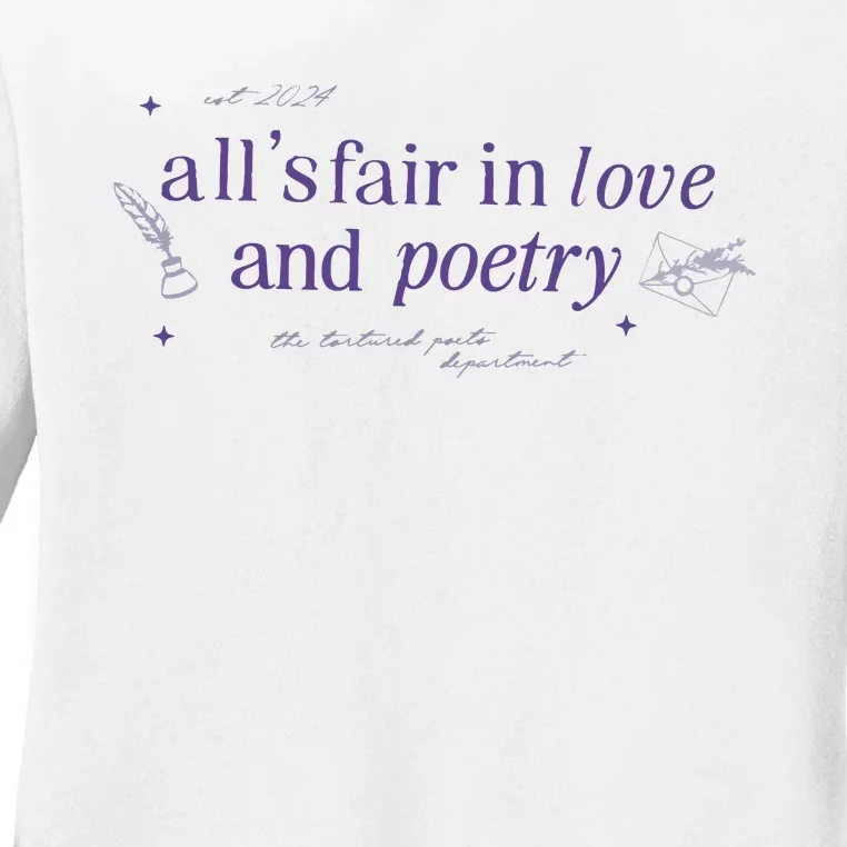 AllS Fair In Love And Poets Ladies Long Sleeve Shirt