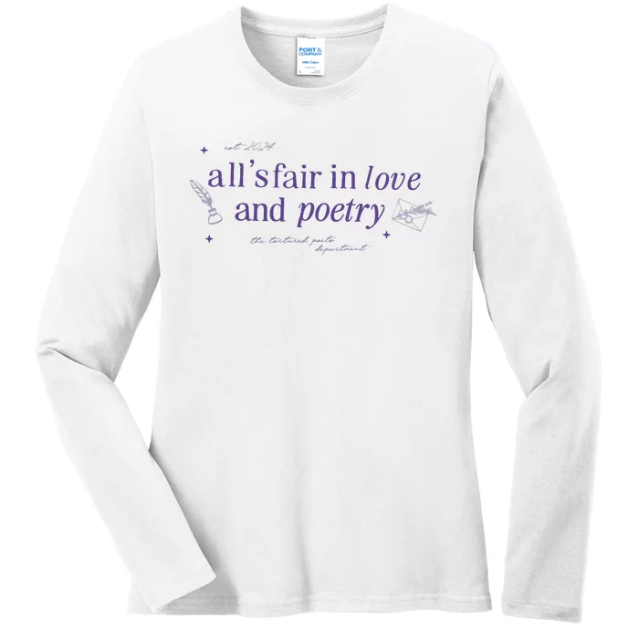 AllS Fair In Love And Poets Ladies Long Sleeve Shirt