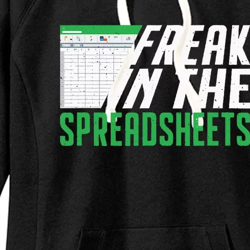 Accountant Freak In The Spreadsheets Accounting Women's Fleece Hoodie