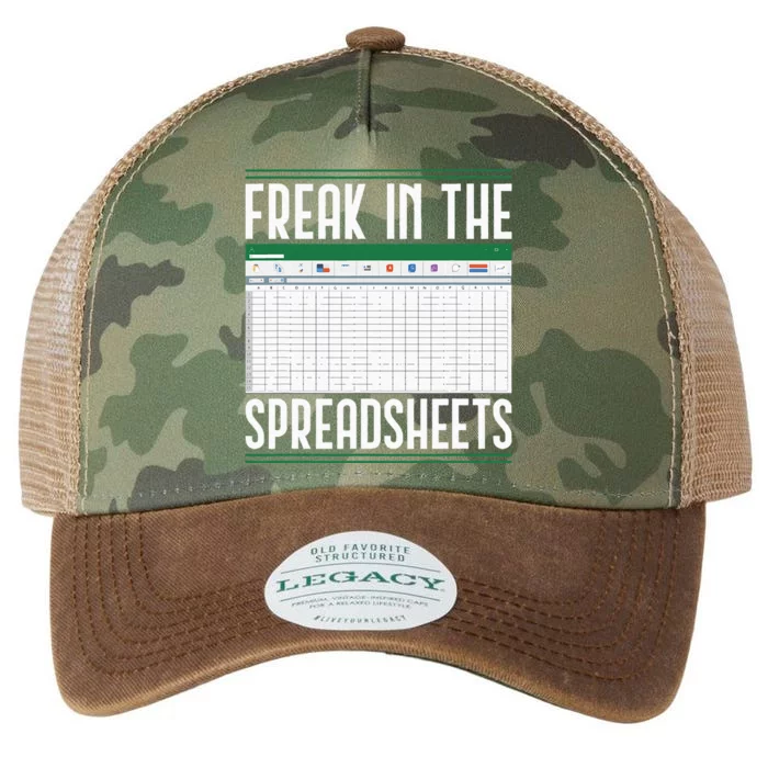 Accountant Freak In The Spreadsheets Accounting Legacy Tie Dye Trucker Hat