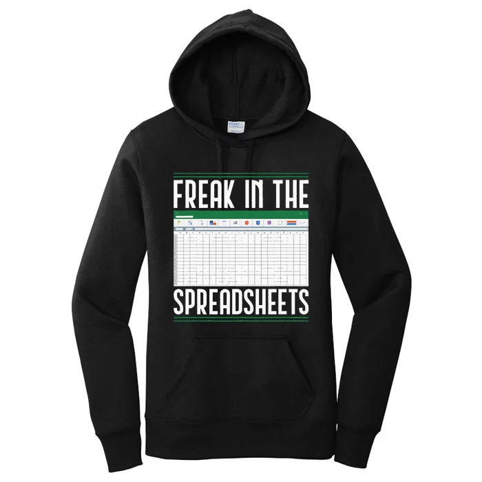 Accountant Freak In The Spreadsheets Accounting Women's Pullover Hoodie