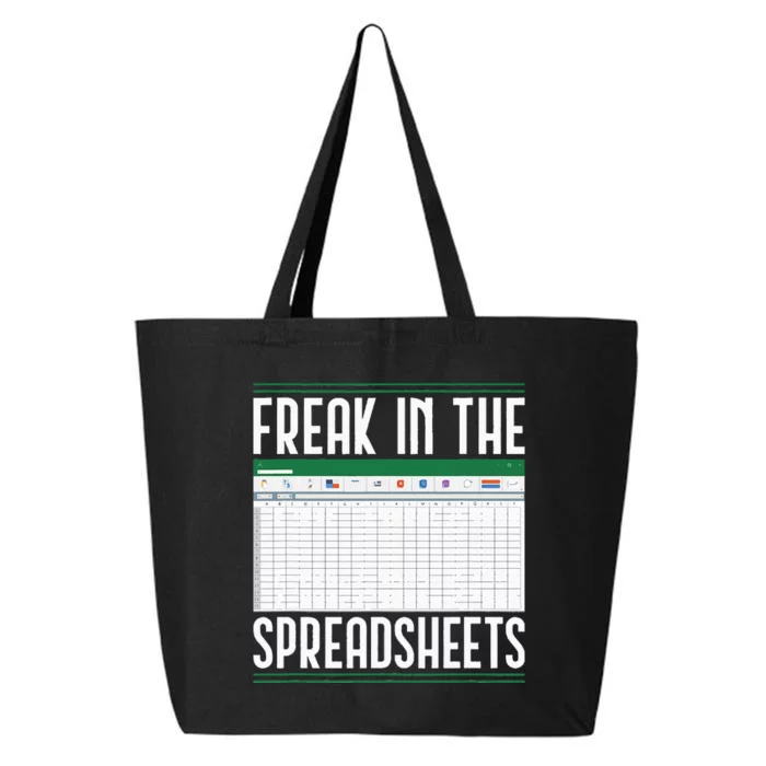 Accountant Freak In The Spreadsheets Accounting 25L Jumbo Tote