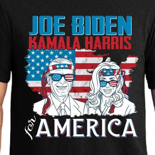 America Flag Joe Biden Kamala Harris Merica 4th Of July Cool Gift Pajama Set