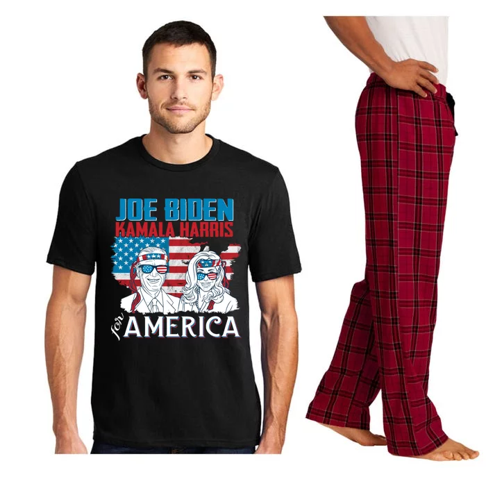 America Flag Joe Biden Kamala Harris Merica 4th Of July Cool Gift Pajama Set