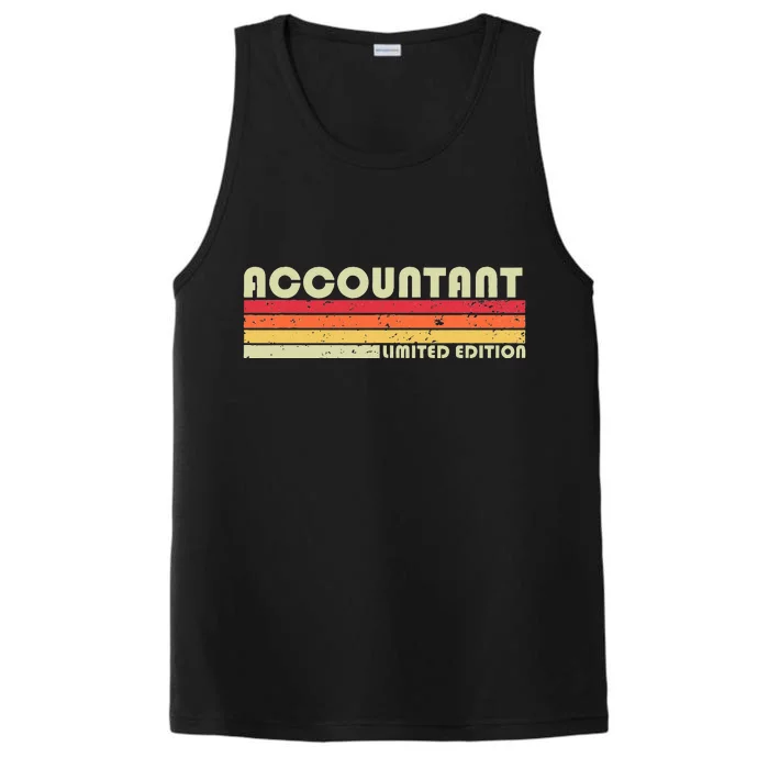 ACCOUNTANT Funny Job Title Profession Birthday Worker Idea Performance Tank