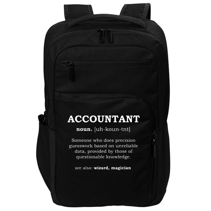 Accountant Funny Job Title Dictionary Profession Definition Impact Tech Backpack