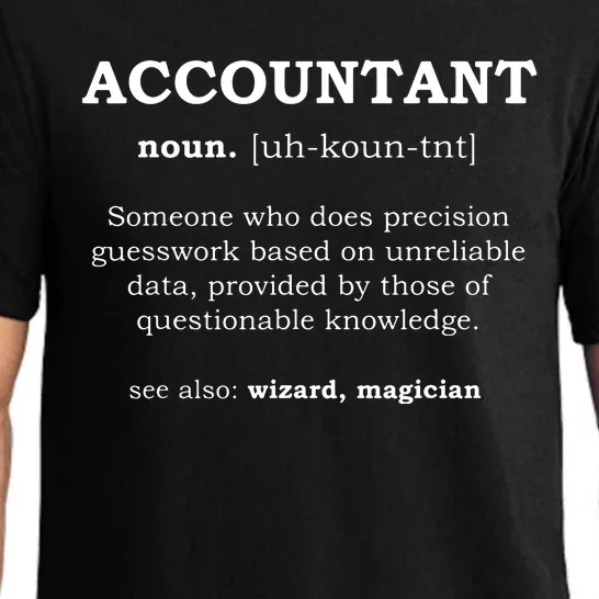 Accountant Funny Job Title Dictionary Profession Definition Pajama Set