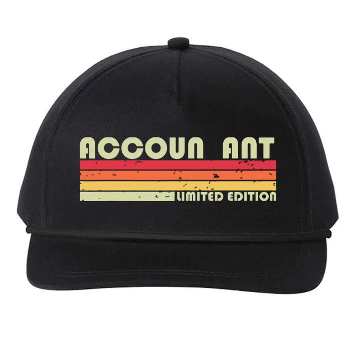 ACCOUNTANT Funny Job Title Profession Birthday Worker Idea Snapback Five-Panel Rope Hat