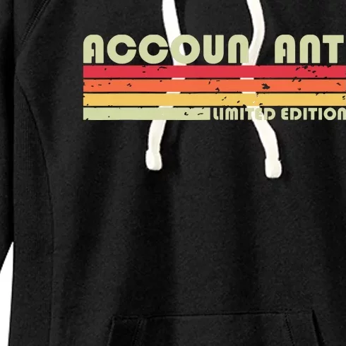 ACCOUNTANT Funny Job Title Profession Birthday Worker Idea Women's Fleece Hoodie