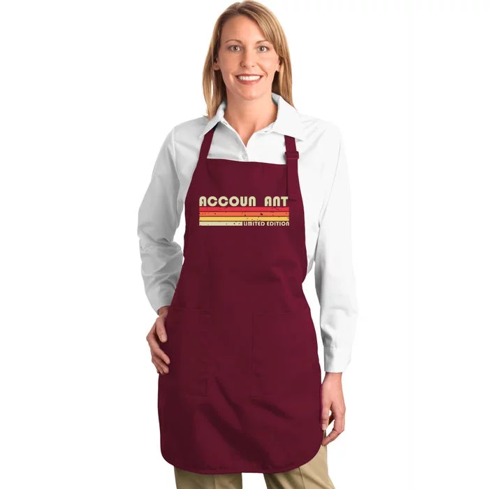 ACCOUNTANT Funny Job Title Profession Birthday Worker Idea Full-Length Apron With Pocket