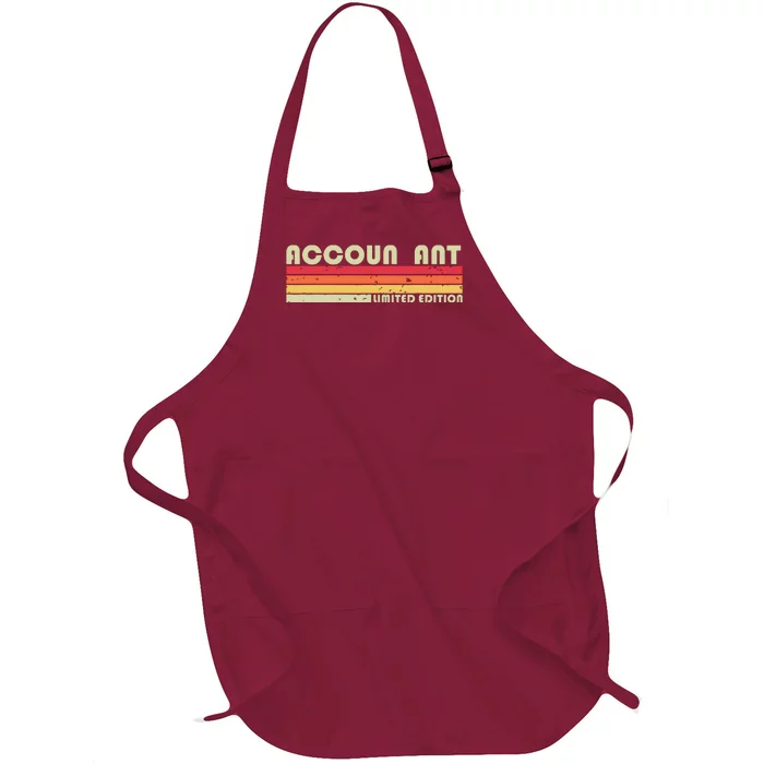 ACCOUNTANT Funny Job Title Profession Birthday Worker Idea Full-Length Apron With Pocket