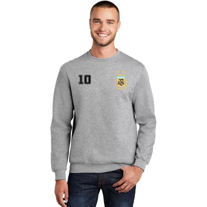 Argentina Flag Jersey Vintage Futbol Soccer Remera Tall Sweatshirt