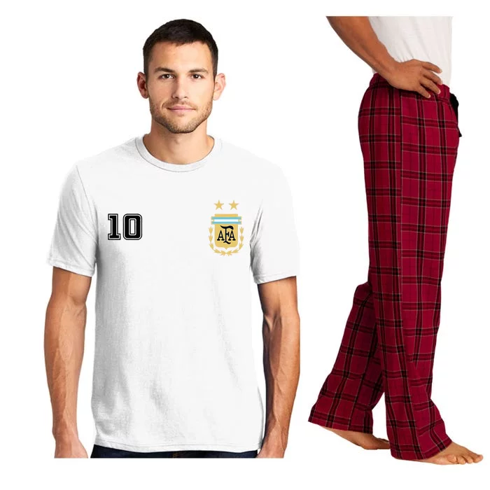 Argentina Flag Jersey Vintage Futbol Soccer Remera Pajama Set