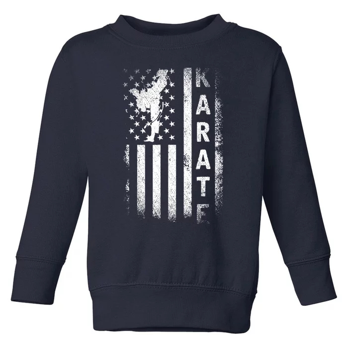 America Flag Japan Martial Arts Ninja Gift Karate Toddler Sweatshirt