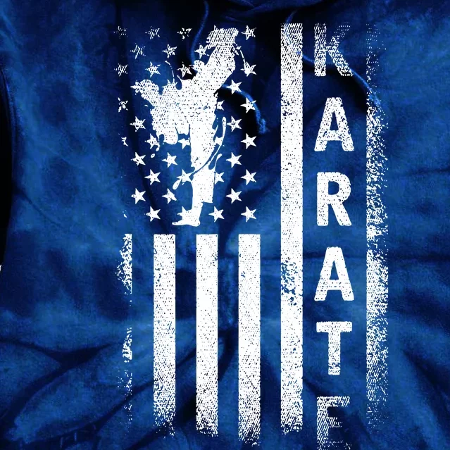 America Flag Japan Martial Arts Ninja Gift Karate Tie Dye Hoodie