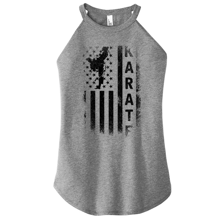 America Flag Japan Martial Arts Ninja Gift Karate Women’s Perfect Tri Rocker Tank