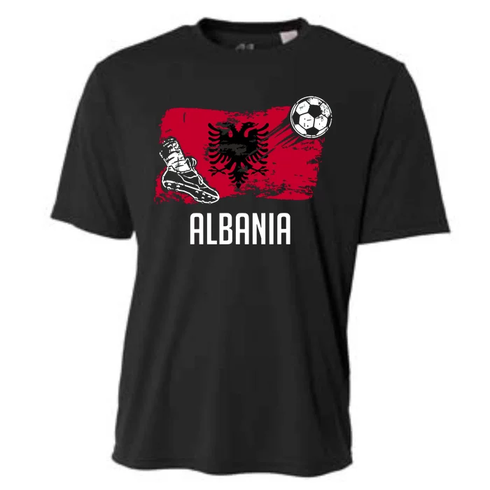 Albania Flag Jersey Albanian Soccer Team Albanian Cooling Performance Crew T-Shirt