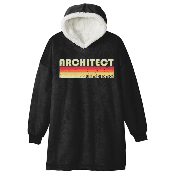 ARCHITECT Funny Job Title Profession Birthday Worker Idea Hooded Wearable Blanket