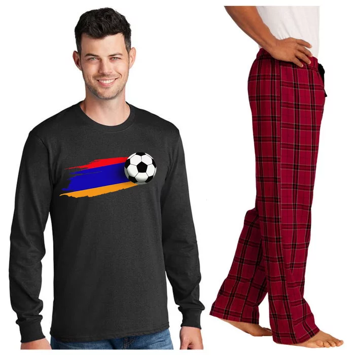 Armenia Flag Jersey Armenian Soccer Team Armenian Long Sleeve Pajama Set