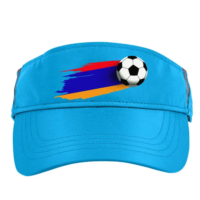 Armenia Flag Jersey Armenian Soccer Team Armenian Adult Drive Performance Visor