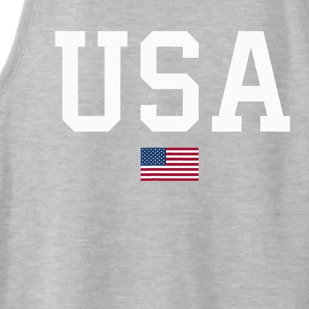 American Flag July 4th Celebration Show Your Patriotism! Ladies Tri-Blend Wicking Tank