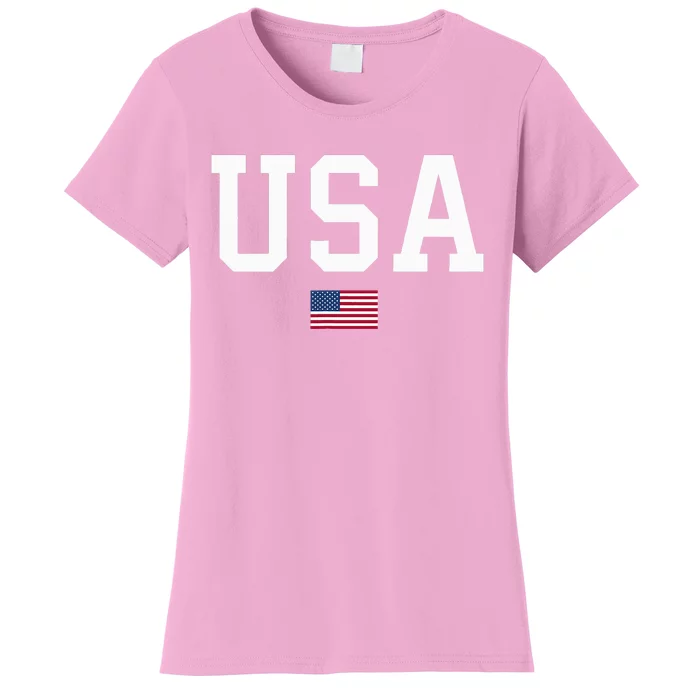 American Flag July 4th Celebration Show Your Patriotism! Women's T-Shirt