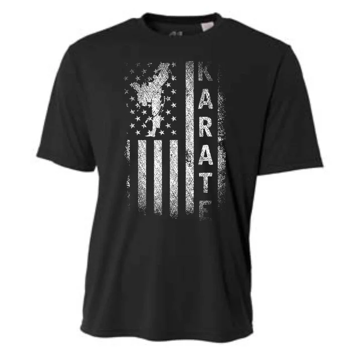 America Flag Japan Martial Arts Ninja Gift Karate Cooling Performance Crew T-Shirt