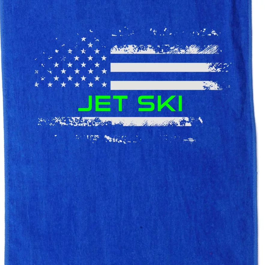 American Flag Jet Ski Usa Flag Jet Skiing Gift Platinum Collection Golf Towel