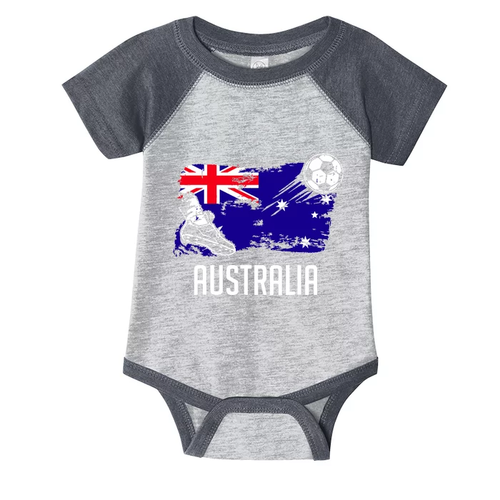 Australia Flag Jersey Australian Soccer Team Australian Infant Baby Jersey Bodysuit