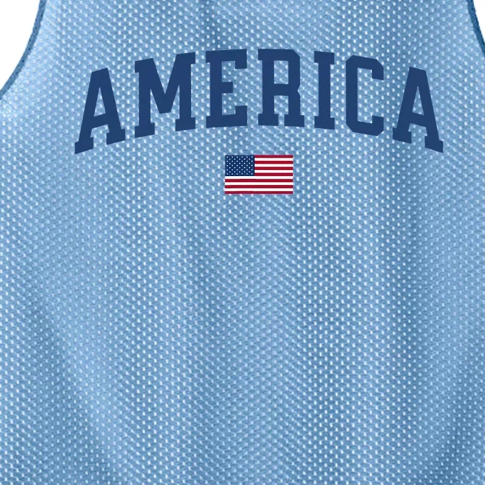 American Flag July 4th Patriotic Mesh Reversible Basketball Jersey Tank