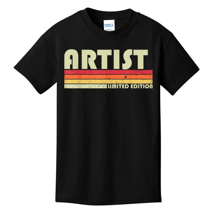 ARTIST Funny Job Title Profession Birthday Worker Idea Kids T-Shirt