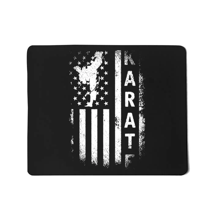 America Flag Japan Martial Arts Ninja Gift Karate Mousepad