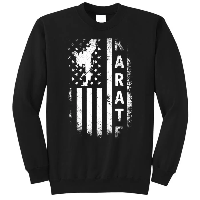 America Flag Japan Martial Arts Ninja Gift Karate Tall Sweatshirt