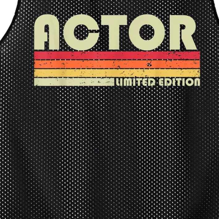 ACTOR Funny Job Title Profession Birthday Worker Idea Mesh Reversible Basketball Jersey Tank