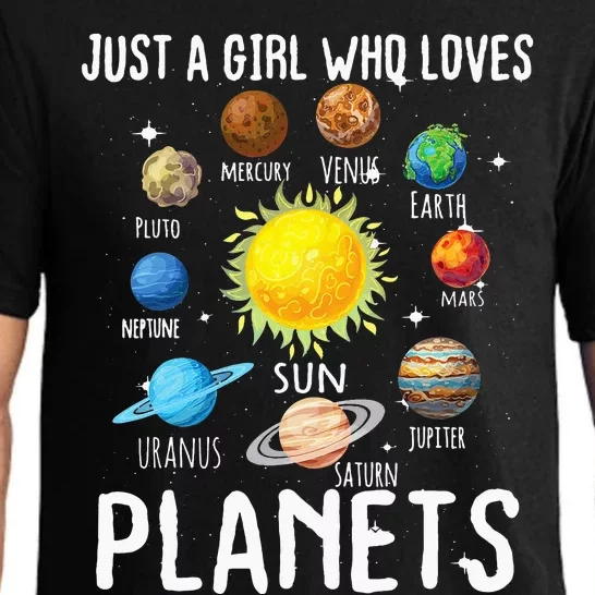 Astronomy funny Just A Who Loves Planets Pajama Set