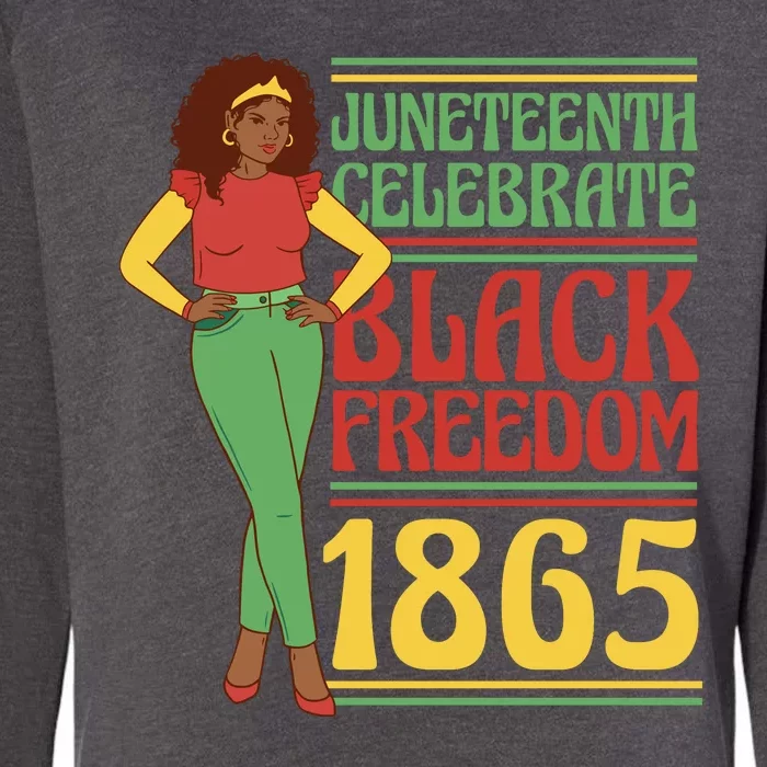 African Female Juneteenth Celebrate Black Freedom 1865 Womens California Wash Sweatshirt