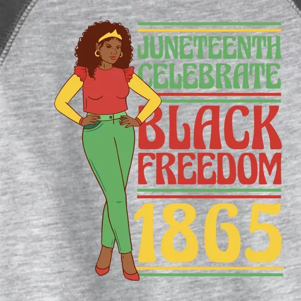 African Female Juneteenth Celebrate Black Freedom 1865 Toddler Fine Jersey T-Shirt