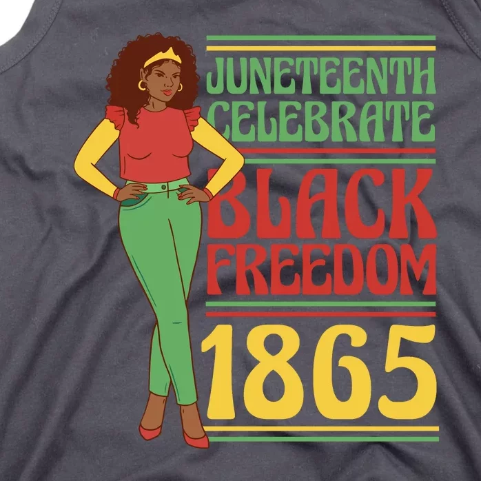 African Female Juneteenth Celebrate Black Freedom 1865 Tank Top