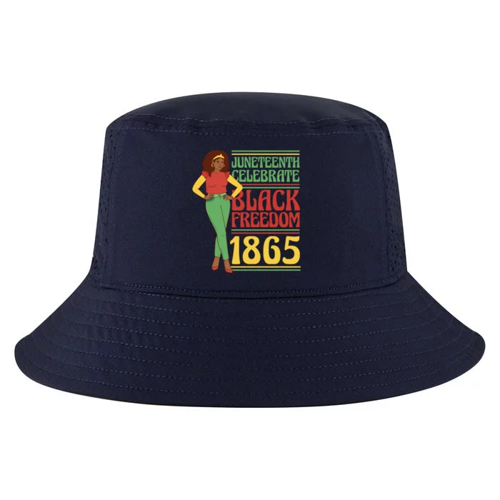 African Female Juneteenth Celebrate Black Freedom 1865 Cool Comfort Performance Bucket Hat