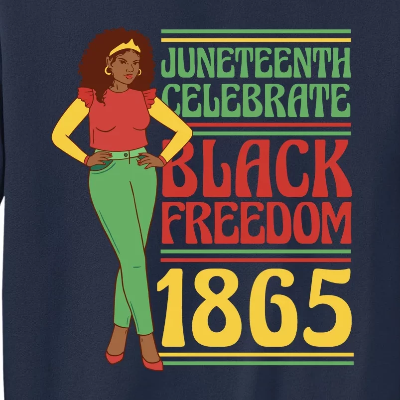 African Female Juneteenth Celebrate Black Freedom 1865 Sweatshirt