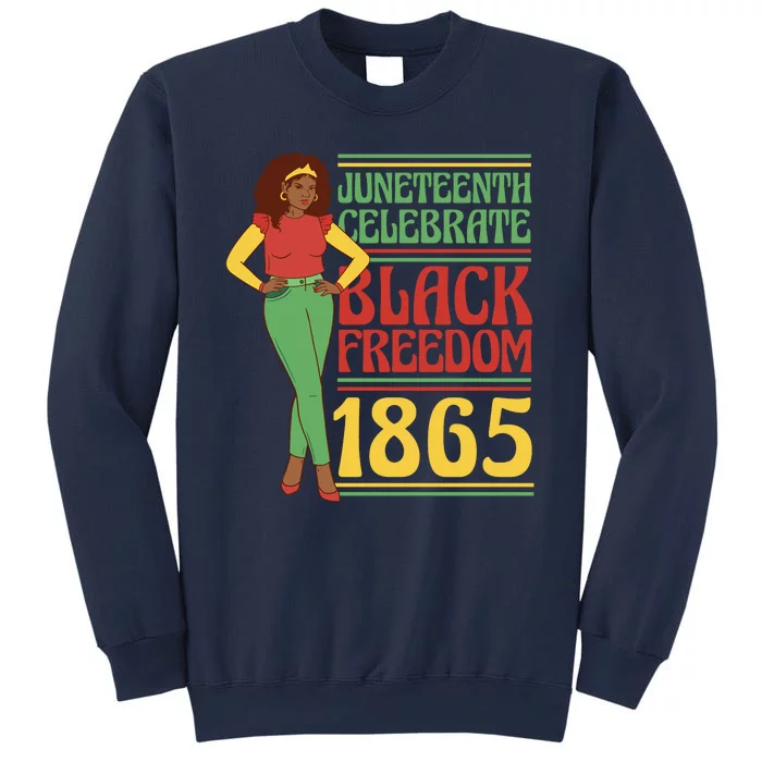 African Female Juneteenth Celebrate Black Freedom 1865 Sweatshirt