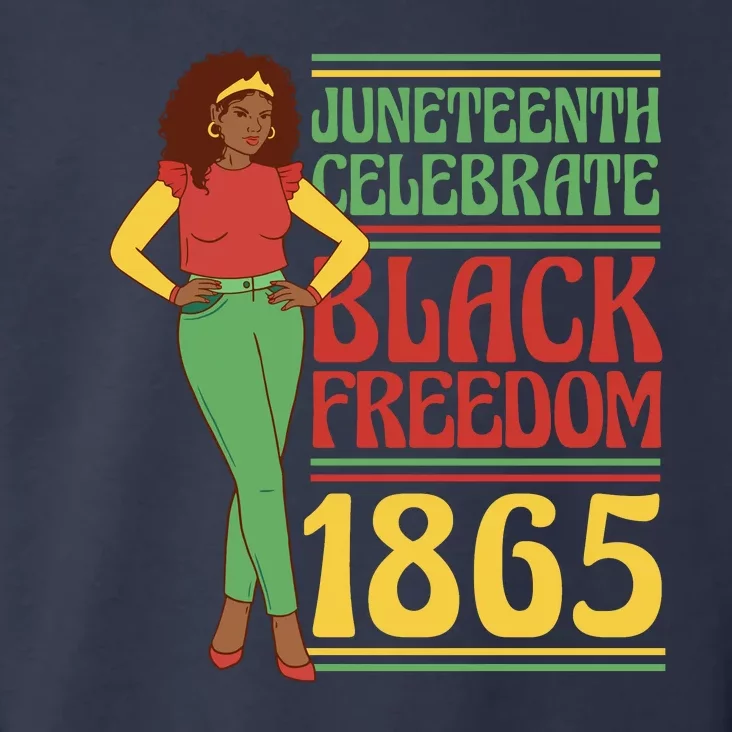 African Female Juneteenth Celebrate Black Freedom 1865 Toddler Hoodie