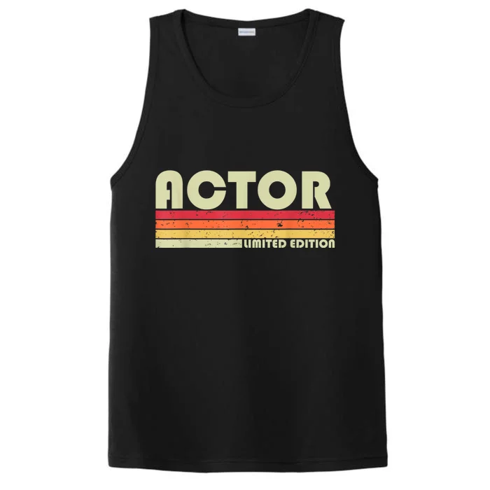 Actor Funny Job Title Professional Birthday Worker Idea Performance Tank